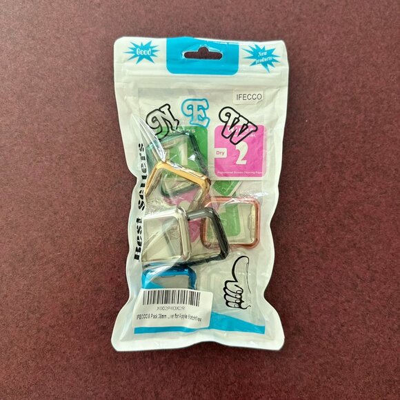 [8 Packs] Case for Apple Watch Series 3/2/1 38mm with Tempered Glass Screen - Picture 7 of 7